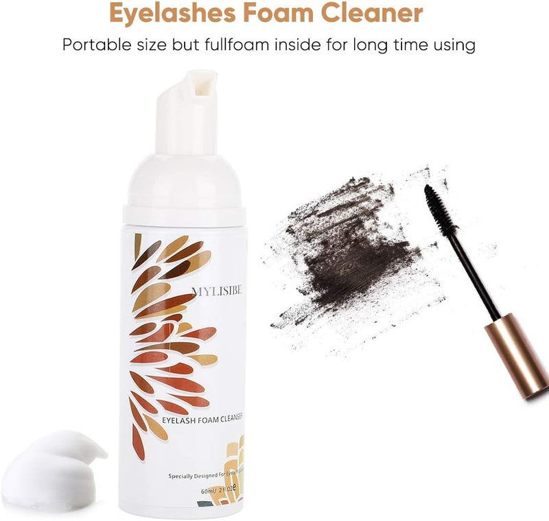 woobles Professional Eyelash Remover Foam, Magic Eyelash Extension Remover with Cleaning Brush (# 2) - Image 2